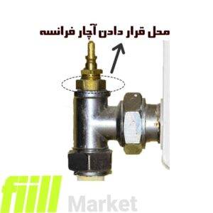 مغزی شیر رادیاتور گرما قرار دادن آچار فرانسه 300x300 - مغزی شیر رادیاتور گرما