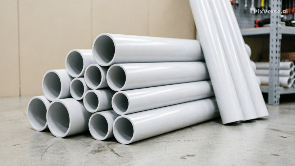 راهنمای جامع و تخصصی لولههای ساختمانی: شناخت کامل لوله پلیکا (PVC) و لوله پنجلایه (PEX-AL-PEX) همراه با کاربردهای اجرایی PixVerse Image Effect prompt A realistic produ 1024x576 - راهنمای جامع و تخصصی لولههای ساختمانی: شناخت کامل لوله پلیکا (PVC) و لوله پنجلایه (PEX-AL-PEX) همراه با کاربردهای اجرایی
